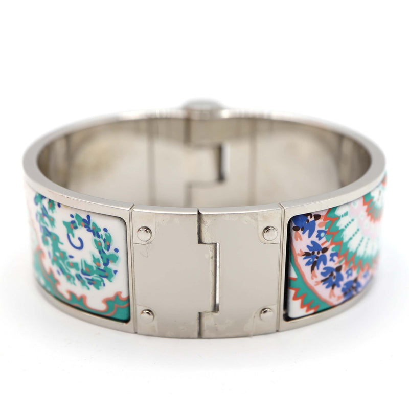 未使用 HERMES エルメス ブレスレット エマイユ シャニエールブレス シルバーカラー マルチカラー アクセサリー H2886