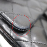 CHANEL シャネル ミニマトラッセ チェーンショルダーバッグ ラムスキン 18番台 鞄 ブラック シルバー金具 H10648