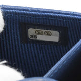 CHANEL シャネル コインケース マトラッセ ココマーク ブルー 小銭入れ 財布 H4962