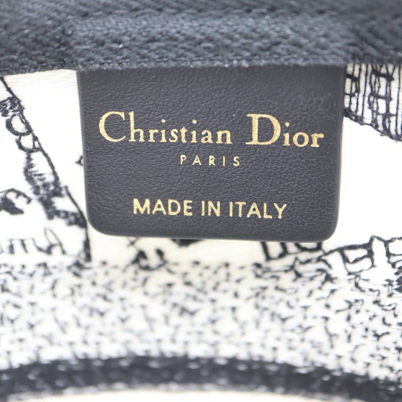 Christian Dior ディオール ポーチ ブラック×ホワイト 化粧ポーチ 小物 箱有 H19576