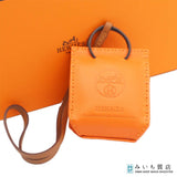HERMES エルメス バッグチャーム サック・オランジュ D刻印 ストラップ オランジュ 箱 J927
