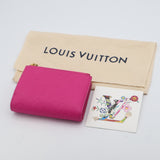 LOUIS VUITTON ルイヴィトン LV M14087 二つ折り財布 村上隆 ポルトフォイユ・リサ モノグラム ピンク 袋・シール H24752