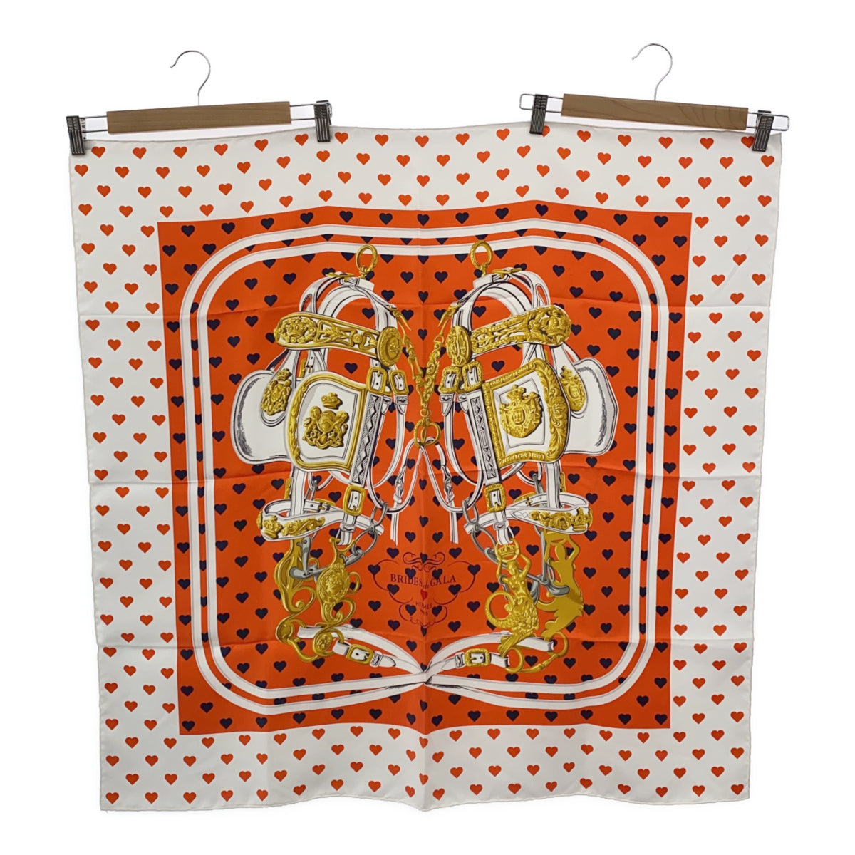 HERMES エルメス カレ90 BRIDES de GALA LOVE ブリッド・ドゥ・ガラ 