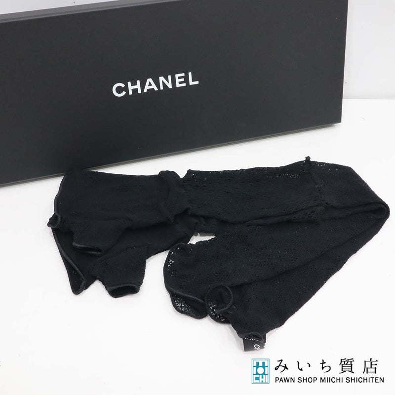 H21987 CHANEL シャネル アームカバー アームウォーマー レース