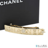 CHANEL シャネル B23C バレッタ ヘアクリップ ロゴ ラインストーン スター 星 ヘアアクセ アクセサリー 服飾小物 箱有 23k526-8