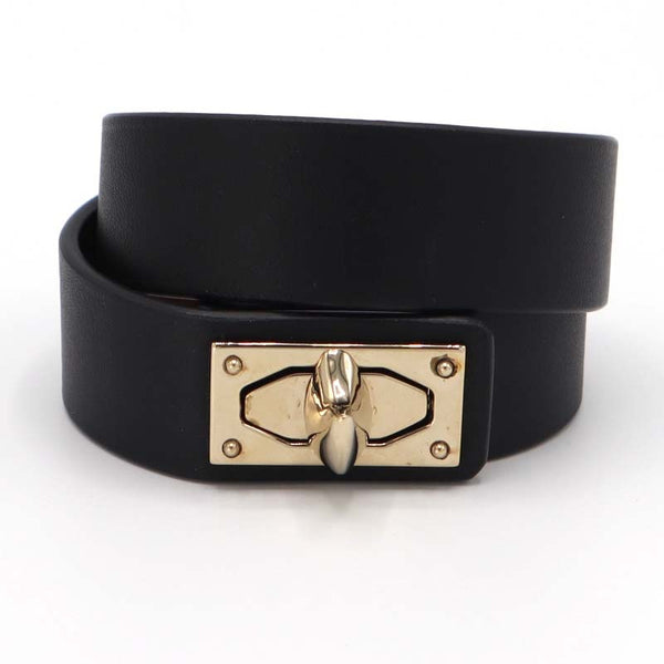 GIVENCHY ジバンシー シャークトゥース ブレスレット ブラック ゴールドカラー アクセサリー 箱有 H19408