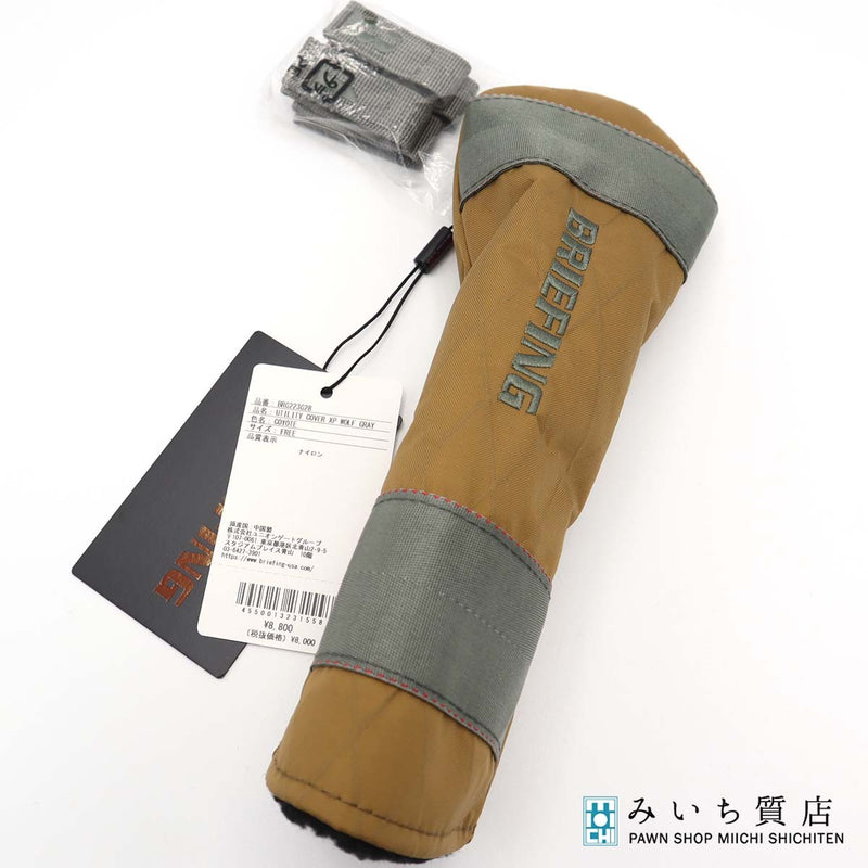 未使用品 BRIEFING GOLF ブリーフィング ゴルフ ヘッドカバー UTILITY COVER XP WOLF GRAY BRG223G28 コヨーテ ゴルフ用品 25k271-2