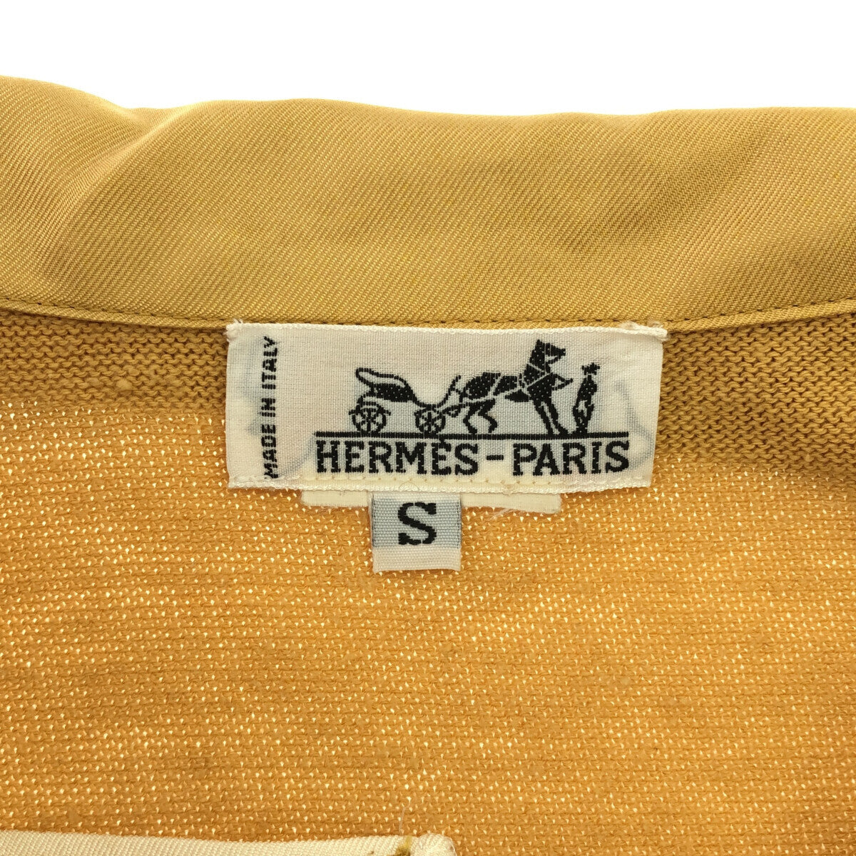 質屋 エルメス HERMES BRIDES de GALA S サイズ シャツ 長袖 衣類 トップス 服 イエロー ベージュ H8457 みいち質店 質屋 エルメス HERMES BRIDES de GALA S サイズ シャツ 長袖