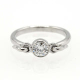 仕上げ済 TIFFANY&Co. ティファニー スワン リング ダイヤ プラチナ Pt950 6.5号 3.2g 箱ケースあり ok1250