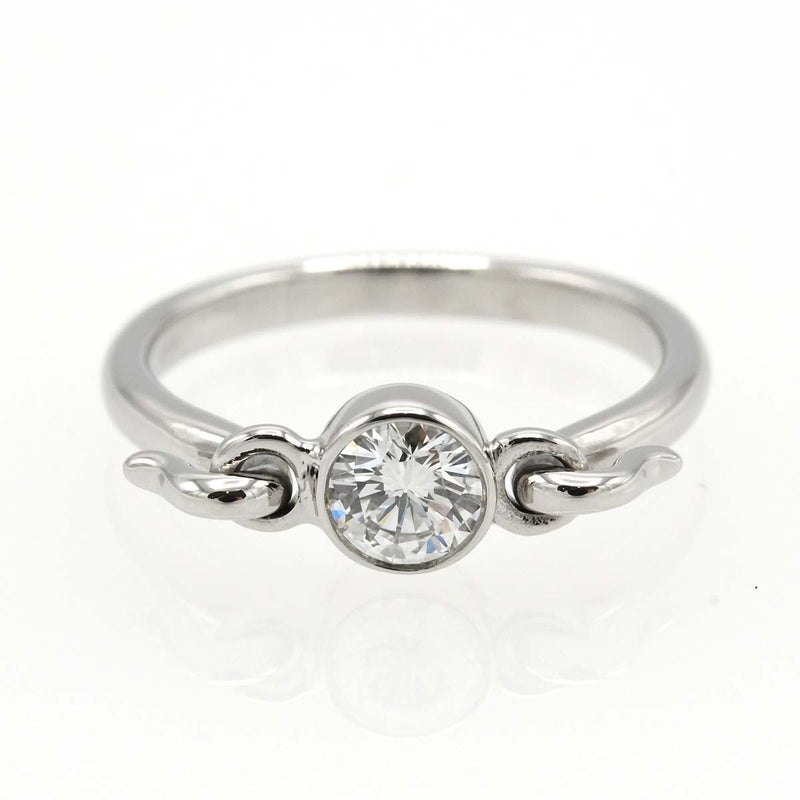 仕上げ済 TIFFANY&Co. ティファニー スワン リング ダイヤ プラチナ Pt950 6.5号 3.2g 箱ケースあり ok1250