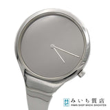 腕時計 稼働 GEORG JENSEN ジョージジェンセン 326 ヴィヴィアンナ クォーツ バングル シルバー色文字盤 箱 H3627