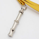 HERMES エルメス ホイッスル ネックレス レザー ストラップ イエロー アクセサリー H22106