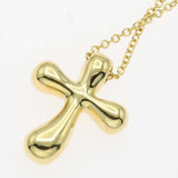 仕上げ済 TIFFANY&Co. ティファニー ネックレス クロス ダイヤモンド 750 約5.3g ジュエリー ◆ 26k75-2
