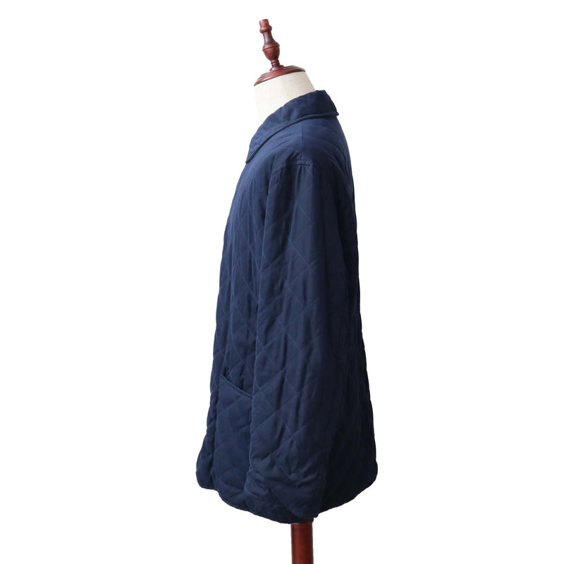 HERMES エルメス キルティングジャケット リバーシブル サイズ44 ネイビー メンズ 服 yo1319