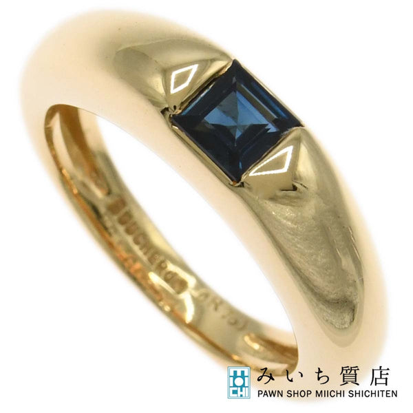 仕上済 BOUCHERON ブシュロン リング サファイア 750 ゴールド 7.1g 10号 ジュエリー ok770