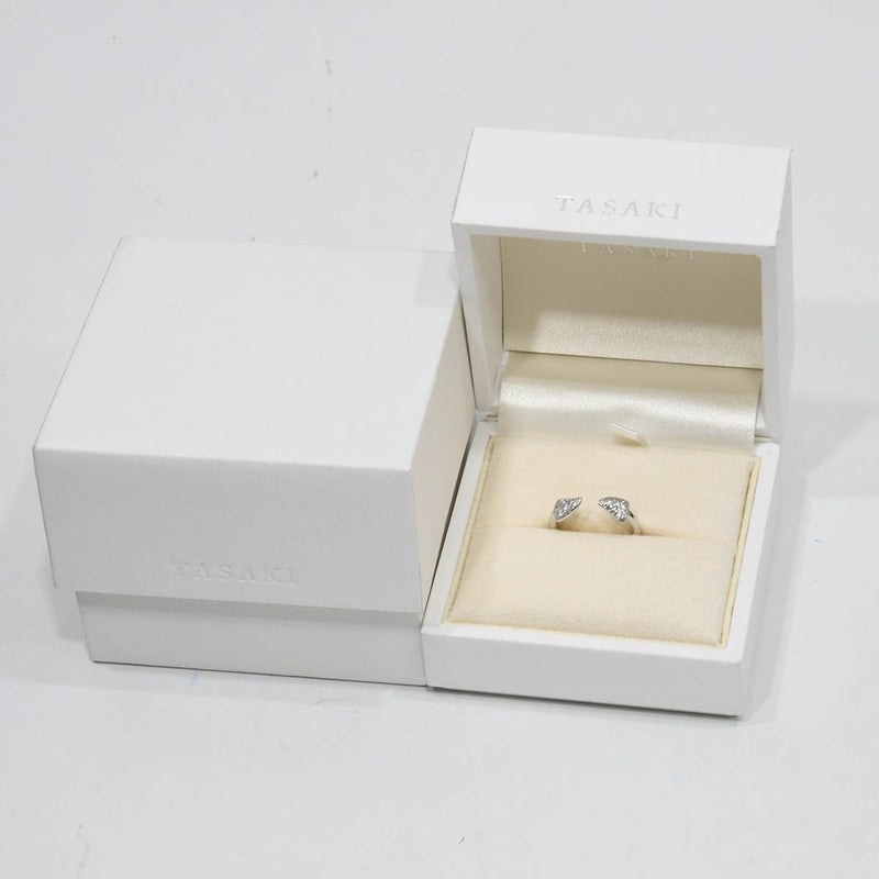 仕上済 TASAKI タサキ ソーンズ ダイヤ リング 指輪 D0.10 750 約8号 約3.9g ジュエリー アクセサリー 箱有 K229
