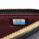CHANEL シャネル フラグメントケース キャビアスキン マトラッセ クラシックポーチ ブラック×ゴールド 31番代 ギャラあり M3734