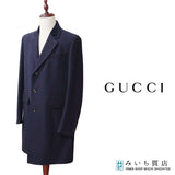 GUCCI グッチ チェスターコート BEE 蜂 サイズ52R アウター オーバーコート ネイビー色 メンズ 24s1033-12