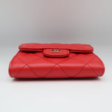 CHANEL シャネル チェーンウォレット キャビア ココマーク 財布 コインケース 赤 k855