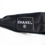 未使用 CHANEL シャネル ヘアバンド ヘアアクセサリー ブラック AA9306 コットン シルク ココマーク 黒 23k641-5