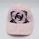 CHANEL シャネル キャップ 帽子 パイル生地 ココマーク ピンク 26k377-2