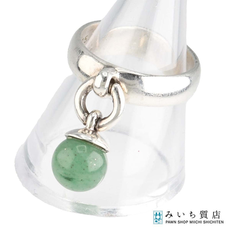 TIFFANY&Co. ティファニー リング ドアノッカー 11.5号 翡翠 シルバー 925 約5.3g 緑石 アクセサリー H10287