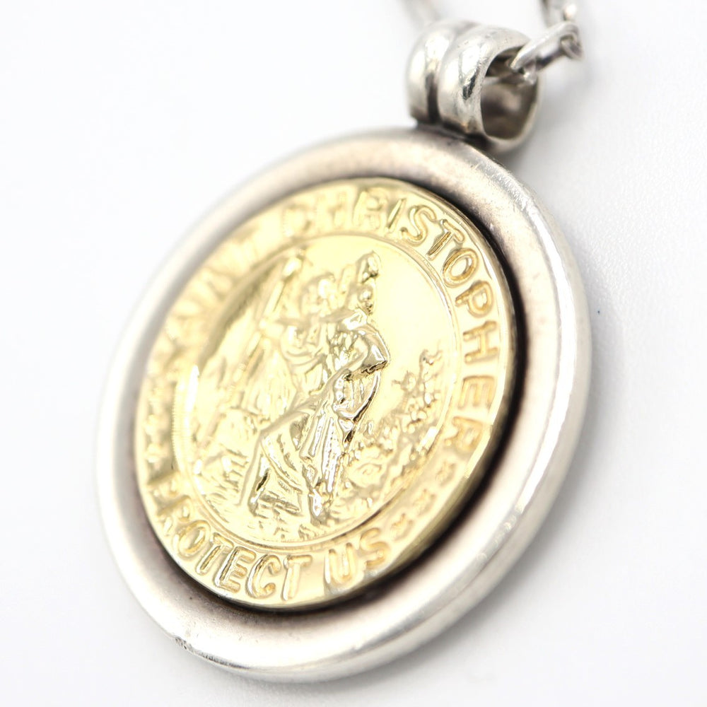 【超美品】ティファニー セントクリストファー コインペンダント　トップのみ TIFFANY&Co ティファニー セントクリストファー コイン ペンダント