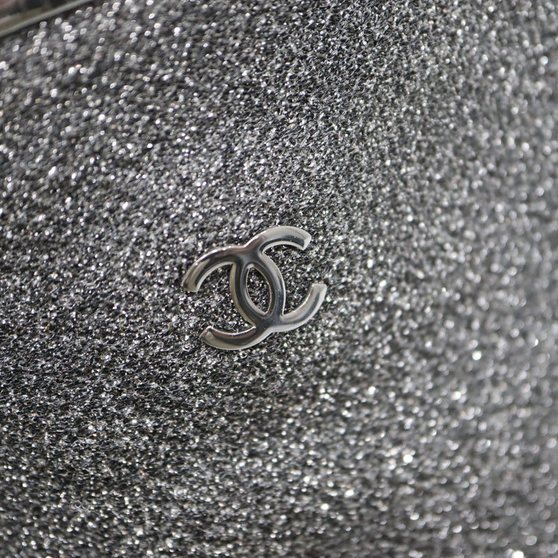 CHANEL シャネル G33220 ロングブーツ ココマーク ラメ スクエアトゥ 36サイズ ブラック レディース k1092
