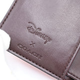 美品 COACH コーチ ミッキー コラボ 空手 二つ折り財布 財布 ウォレット レッド×ブラック 保管袋 H21948