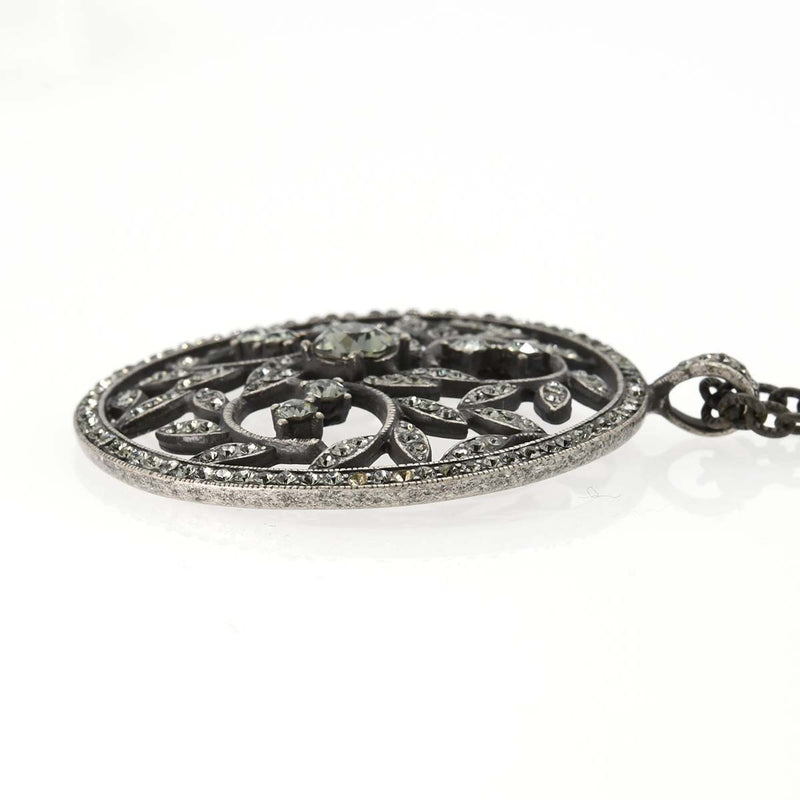 FOXEY フォクシー ネックレス Crystal Moon クリスタルムーン アクセサリー グレー 21.3g H21006