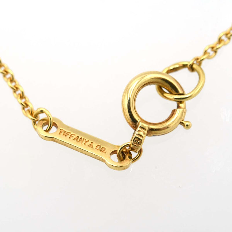 TIFFANY&Co. ティファニー ダブルループ ネックレス K18 YG イエローゴールド ペンダント サークル 4.0g k1256