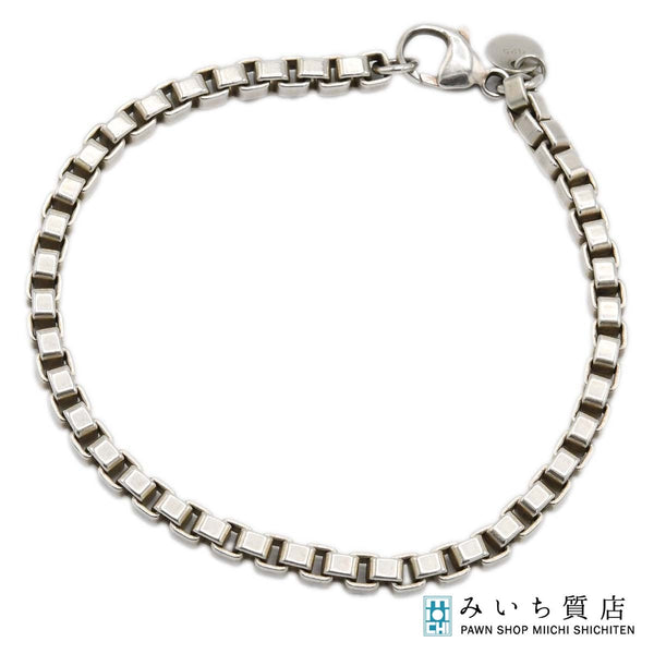 TIFFANY&Co. ティファニー ベネチアン ブレスレット 18cm シルバー 925 約15.5ｇアクセサリー H19659