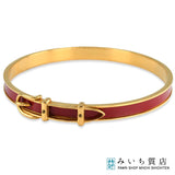 HERMES エルメス バングル ジャンピング レッド系 約24.2g ゴールドカラー アクセサリー H18770