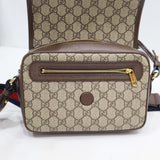 GUCCI グッチ オフィディア スモール ショルダーバッグ 722117 GGスプリーム キャンバス×レザー シェリーライン 袋あり H11011
