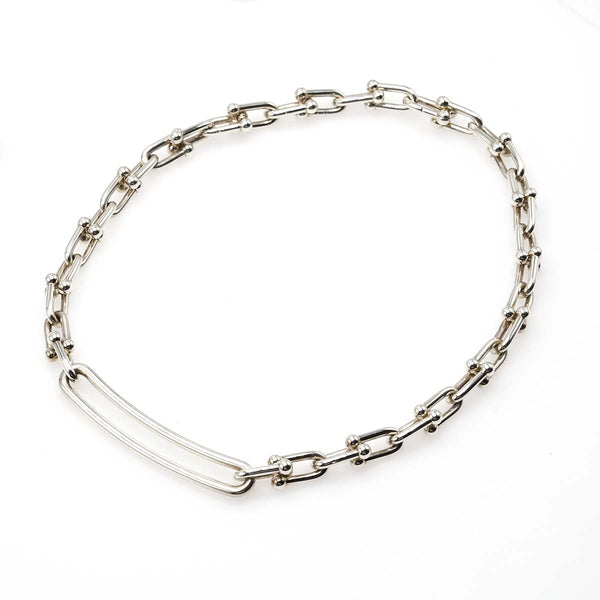 Tiffany&Co. ティファニー ハードウェア リンク ネックレス 925 チョーカー 79.5g  箱 ケース有 M3913