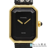 稼働 腕時計 CHANEL シャネル プルミエール 750 クォーツ  総重量約31g 黒文字盤 2025年2月電池交換済 M144