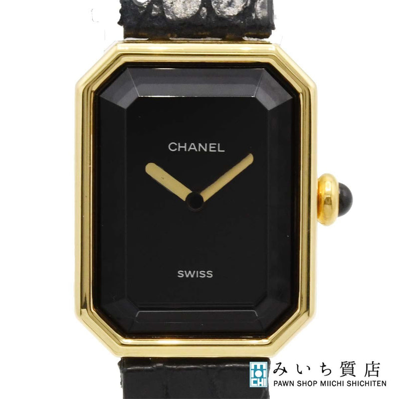 稼働中　CHANEL プルミエール 腕時計　L 稼働 腕時計 CHANEL シャネル プルミエール 750 クォーツ 総重量約31g