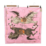 未使用 HERMES エルメス カレ90 Grand Galop グラン・ギャロップ 2026春夏 シルク100 スカーフ ピンク H23711