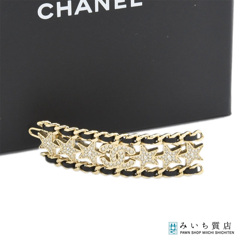 シャネル CHANEL バレッタ ヘアアクセサリー ラインストーン ココマーク CHANEL シャネル B23C バレッタ ココマーク ラインストーン ヘア