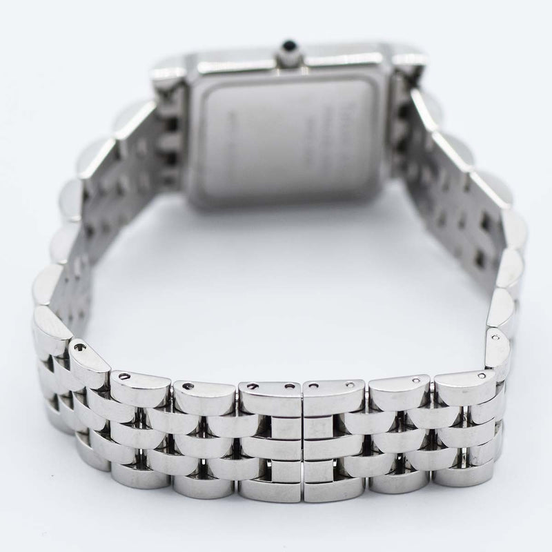 稼働 腕時計 TIFFANY＆Co. ティファニー クラッシクスクエア 白色文字盤 クォーツ レディース 2025.7月電池交換済 H1382