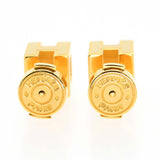 HERMES エルメス ピアス カージュドアッシュ Hキューブ オレンジ/ゴールドカラー アクセサリー レディース 5.8g ok1050