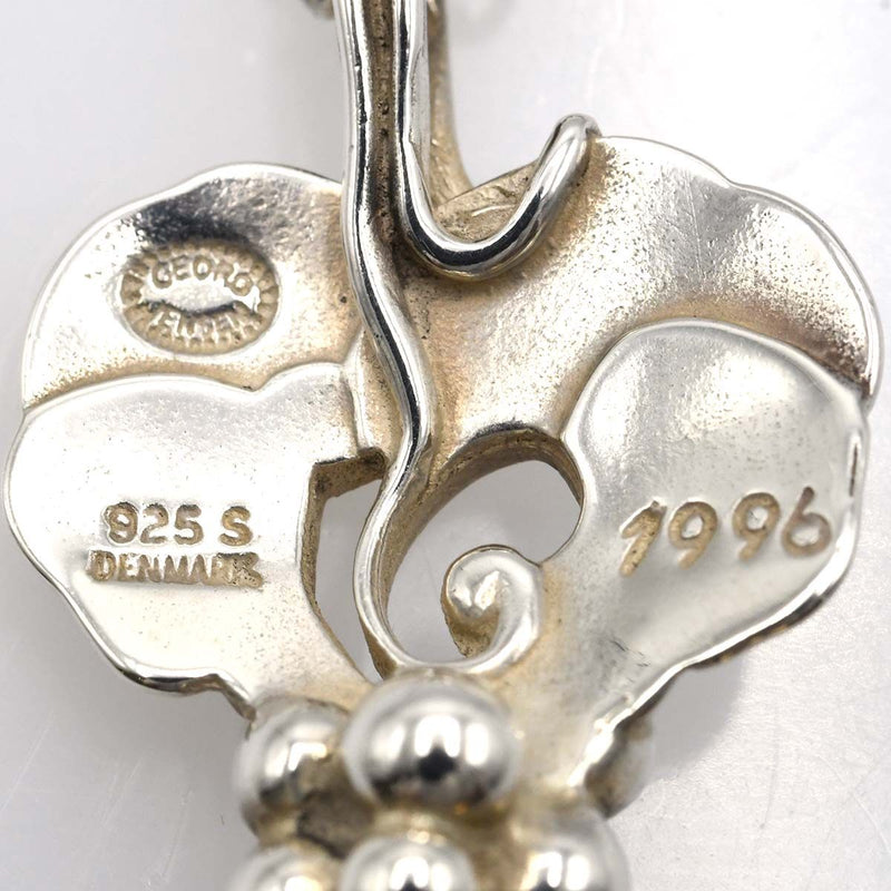 GEORG JENSEN ジョージジェンセン 1996 ヘリテージ ネックレス 葡萄 グレープ シルバー925 カーネリアン 約10.7g 25k651-12