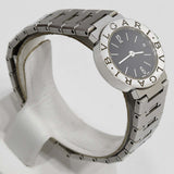 腕時計 稼働 BVLGARI ブルガリ ブルガリブルガリ BB23SS クォーツ 黒文字盤 H23048
