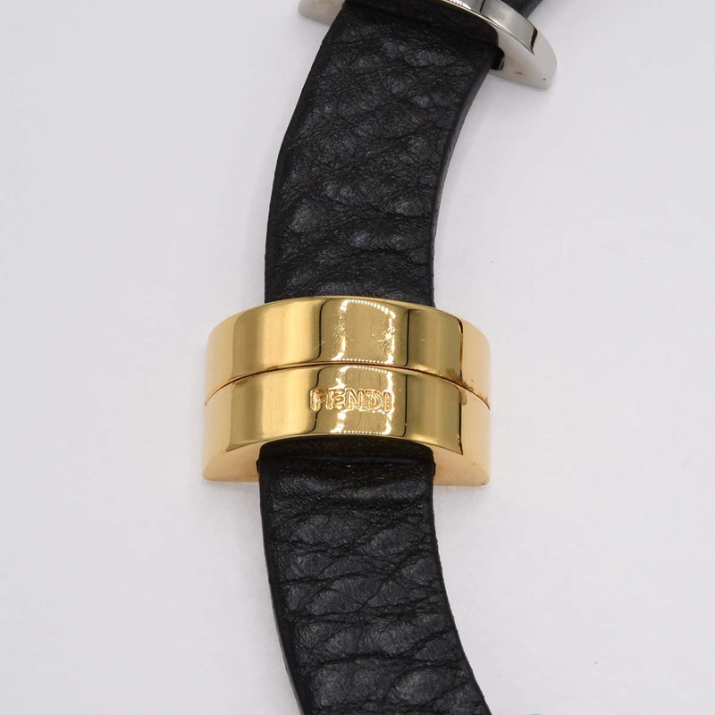 FENDI フェンディ ネックレス チョーカー レザー ブラック アクセサリー H9120