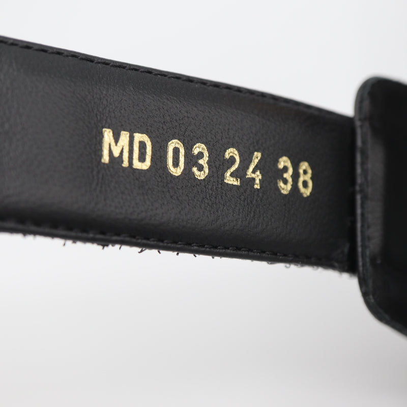 Christian Dior ディオール サンダル Dioract ディオールアクト 38 約25cm ブラック 靴 H20594