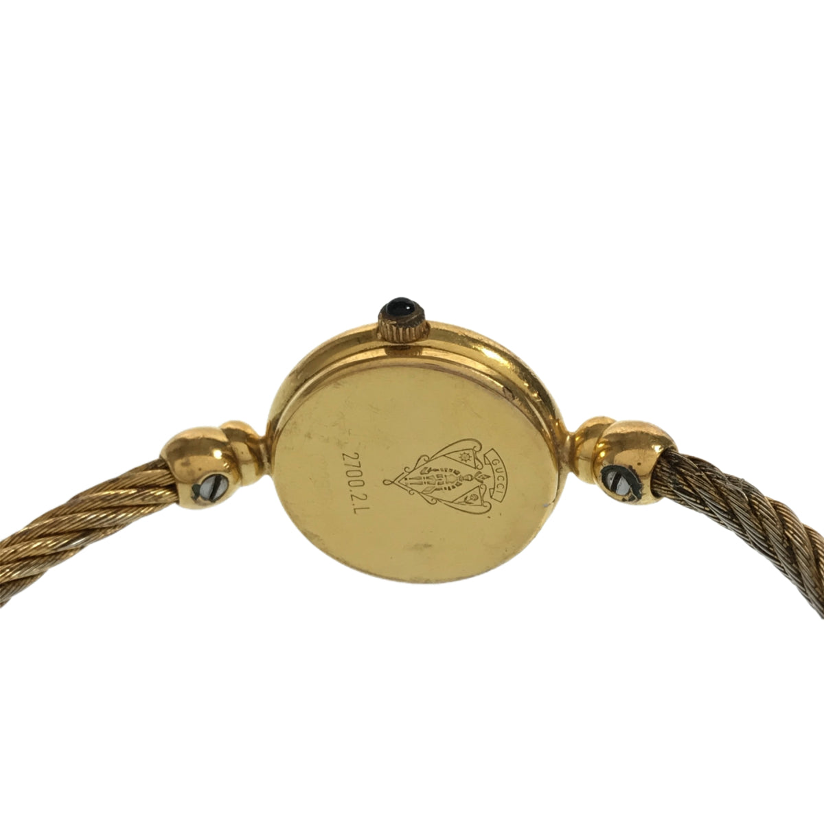 腕時計 稼働 グッチ GUCCI 2700.2L シェル文字盤 2024.7電池交換済