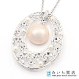 TASAKI タサキ ネックレス ブローチ 3WAY マベ真珠 マベパール シルバー925 約17.9g 箱保クロス H21406