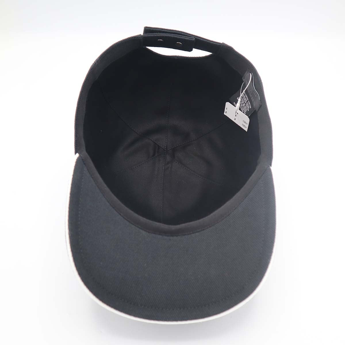 CHANEL コットンパネルキャップ　ブラック CHANEL シャネル キャップ 帽子 デニム コットン ブラック レディース