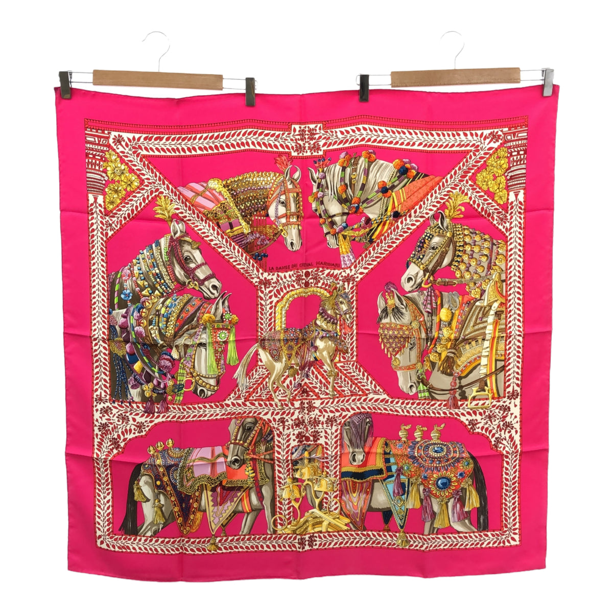 エルメス HERMES スカーフ カレ90 LA DANSE DU CHEVAL MARWARI