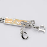 Christian Dior クリスチャンディオール イヤリング リボン ロゴ プレート シルバーカラー アクセサリー レディース 箱有 H9389
